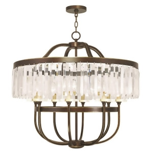 Livex Lighting Ashton Chandeliers Hand Painted Palacial Bronze 50549-64 - All