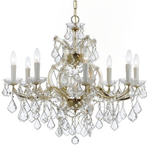 Crystorama Maria Theresa 9 Light Clear Crystal Gold Chandelier 4408-Gd-cl-mwp - All