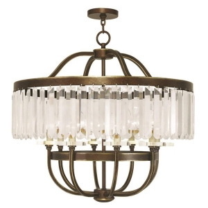Livex Lighting Ashton Chandeliers Hand Painted Palacial Bronze 50548-64 - All