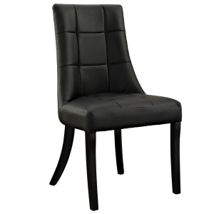 Modway Furniture Noblesse Vinyl Dining Side Chair Black Eei-1039-blk - All