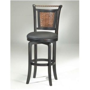 Hillsdale Norwood Swivel Counter Stool Black/Copper Accent 4935-826S - All