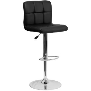 Flash Furniture Black Contemporary Barstool Black Ds-810-mod-bk-gg - All
