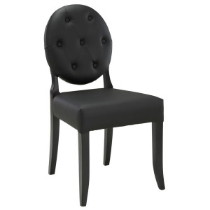 Modway Furniture Button Dining Side Chair Black Eei-815-blk - All