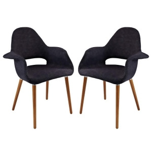Modway Furniture Taupe Dining Armchair Set Of 2 Black Eei-1329-blk - All