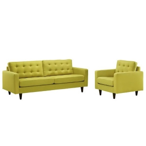 Modway Furniture Empress Armchair And Sofa Set Of 2 Wheatgrass Eei-1313-whe - All