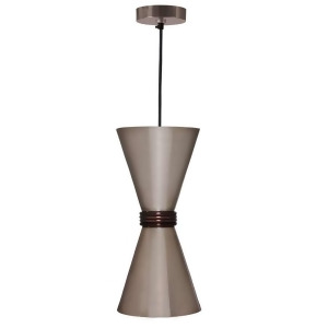 Kenroy Home Hourglass 1 Light Pendant Brushed Steel 93181Bs - All
