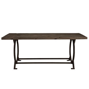 Modway Furniture Effuse Wood Top Dining Table Brown Eei-1205-brn - All