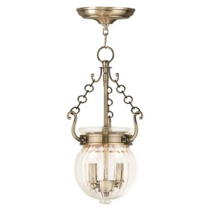 Livex Lighting Everett Pendants Antique Brass 50503-01 - All