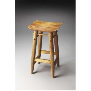 Butler Lotus Solid Wood Bar Stool Artifacts 3337290 - All