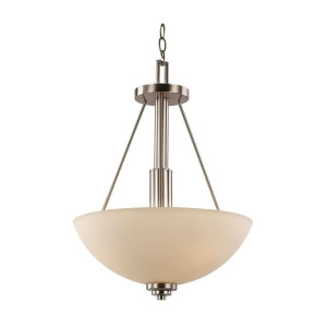 Trans Globe Mod Space 16' Pendant Brushed Nickel White Frost Glass 70528Bn - All