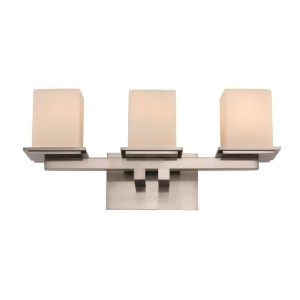Trans Globe Downtown Square Triple Sconce Brushed Nickel Glass Cube 20373Bn - All