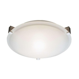 Trans Globe Frosted Clipped 15' Flush Mount White and White Frosted 59007Wh - All