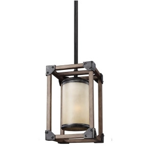 Sea Gull Lighting Dunning One Light Mini-Pendant Stardust with Creme Parchment Glass 6113301-846 - All