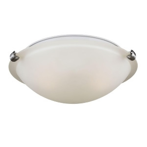 Sea Gull Lighting Spring Clip Two Light Ceiling Flush Mount Brushed Nickel with Satin Etched Glass 7543502-962 - All