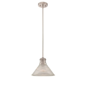 Lite Source Pendant PS/Clear Glass Shade E27 Type A 60W Ls-19792 - All