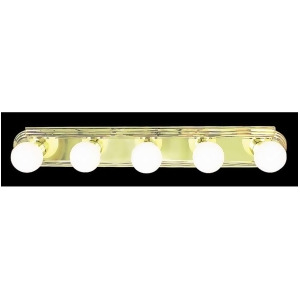 Volume Lighting 5-Light Polished Brass Bathroom Vanity Polished Brass V1125-2 - All