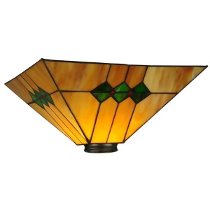 Meyda Lighting 13'Sq Martini Mission Replacement Shade Ha 59 Flame 48276 - All