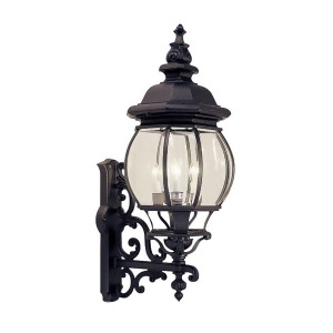 Livex Lighting Frontenac Outdoor Wall Lantern in Black 7701-04 - All