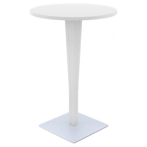 Compamia Riva Werzalit Top Round 27.5 Bar Height Table White Isp886-wh - All