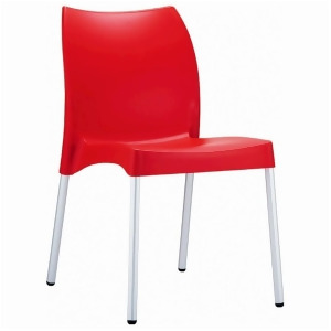 Compamia Vita Resin Outdoor Dining Chair Red Isp049-red - All