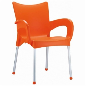 Compamia Romeo Resin Dining Arm Chair Orange Isp043-ora - All