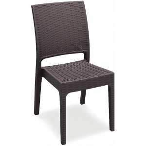 Compamia Florida Resin Wickerlook Dining Chair Brown Isp816-br - All