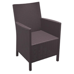 Compamia California Resin Wickerlook Chair Brown Isp806-br - All