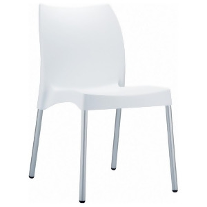 Compamia Vita Resin Outdoor Dining Chair White Isp049-whi - All