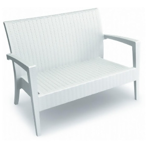 Compamia Miami Resin Loveseat White Isp845-wh - All