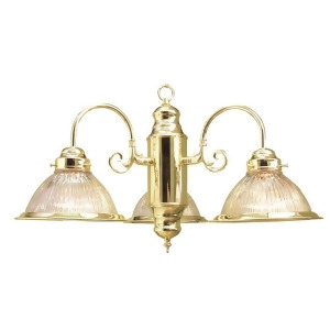 Woodbridge Lighting 10000 3 Light Basic Chandelier Polished Brass 10000-Pbr - All