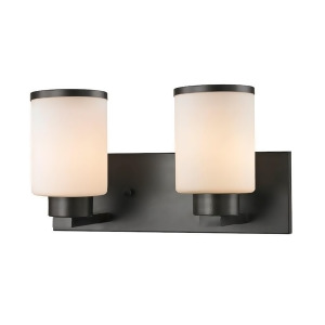 Z-lite Roxburgh 2 Light Vanity Bronze Matte Opal 705-2V-brz - All