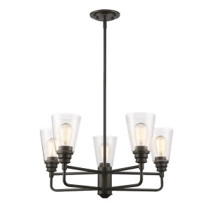 Z-lite Annora 5 Light Chandelier Olde Bronze Clear 428-5-Ob - All