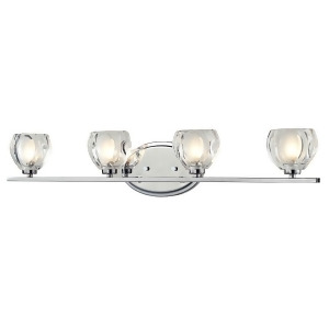 Z-lite Hale 4 Lt Vanity Lt 3.75x29.25x5.75 Chrome Clear Frosted 3023-4V - All