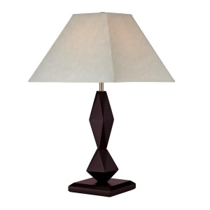 Z-lite Portable Lamps 1 Lt Table Lamp 15x26.25 Mahogany Flax Linen Tl117 - All