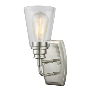 Z-lite Annora 1 Light Wall Sconce Brushed Nickel Clear 428-1S-bn - All