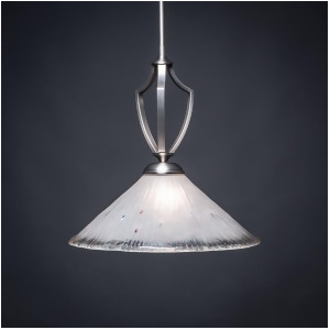 Toltec Lighting Zilo Pendant Graphite Finish w/ 16 Frosted Crystal Glass 562-Gp-711 - All