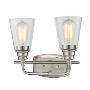 Z-lite Annora 2 Light Vanity Light Brushed Nickel Clear 428-2V-bn - All