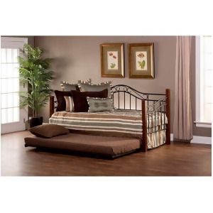 Hillsdale Matson Daybed w/Susp Deck and Trundle Cherry/Black 1159Dblhtr - All