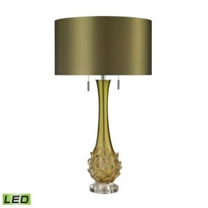 Dimond Lighting 28 Vignola Blown Glass Led Table Lamp in Green D2667-led - All