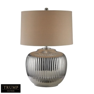 Dimond Lighting Trump Home 27 Oversized Ribbed Ceramic Table Lamp in Silver D2640 - All