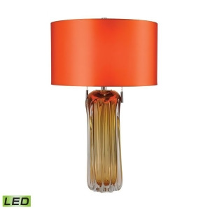 Dimond Lighting 25 Ferrara Blown Glass Led Table Lamp in Amber D2660-led - All