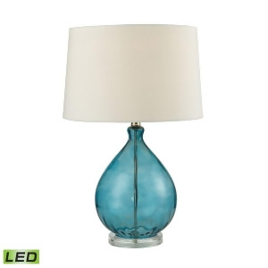 Dimond Lighting 24 Wayfarer Glass Led Table Lamp in Teal D2692-led - All
