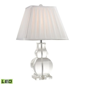 Dimond Lighting 19 Downtown Solid Clear Crystal Led Table Lamp D2487-led - All