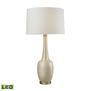 Dimond Lighting 36 Modern Vase Ceramic Led Table Lamp in Cream D2611c-led - All