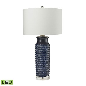 Dimond Lighting 30 Wrapped Rope Ceramic Led Table Lamp in Navy Blue D2594-led - All