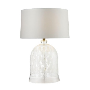 Dimond Lighting 26 Landscape-Painted Bell Glass Table Lamp in Clear and White D2728 - All
