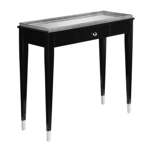 Sterling Industries Black Tie Console Black White Silver 6043283 - All