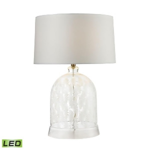 Dimond Lighting 26' Landscape-Painted Bell Glass Led Table Lamp Clear White - All