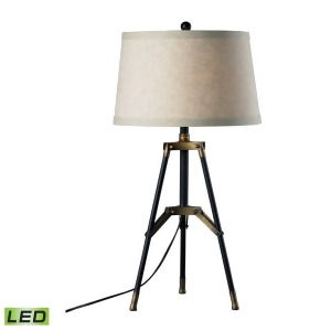 Dimond Lighting 30' Functional Tripod Led Table Lamp Black Aged Gold - All