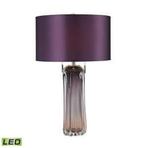 Dimond Lighting 25 Ferrara Blown Glass Led Table Lamp in Purple D2661-led - All